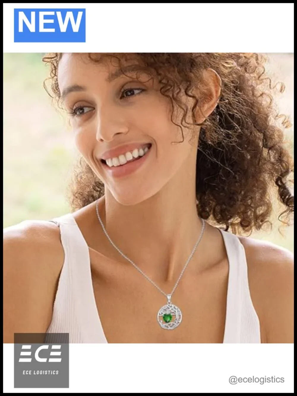 Tree of Life Necklace Sterling Silver Pendant Birthstone Gift for Her